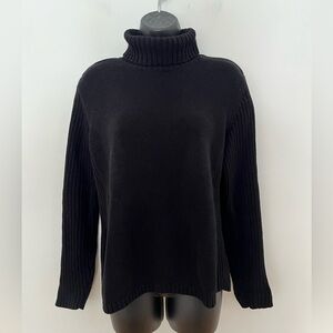 Charter Club Cotton Knit Turtleneck, Size Large